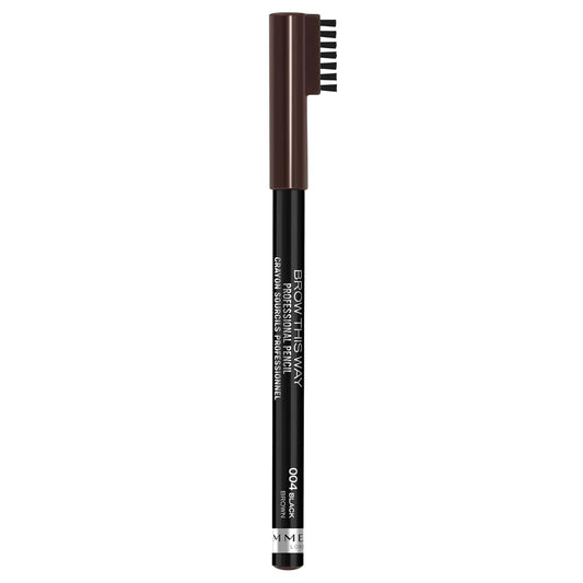 Rimmel London Brow This Way Professional Eyebrow Pencil 004 Black Brown